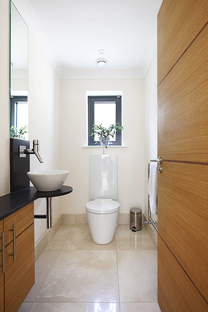 Image: Modern cloakroom with clean lines