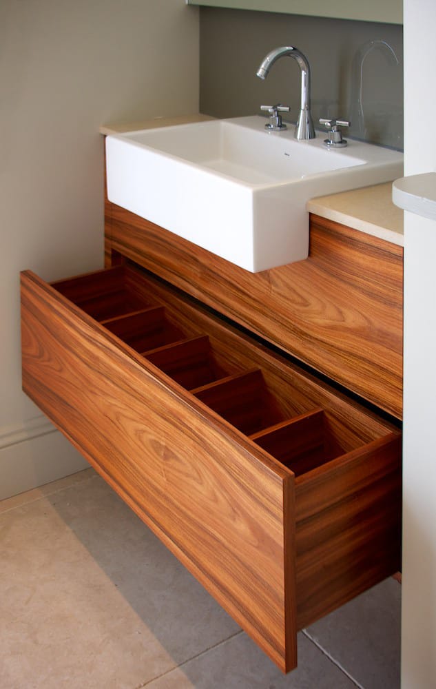 wood bathroom cabinet