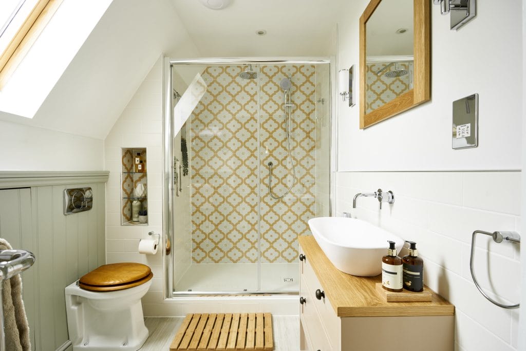 small attic bathroom