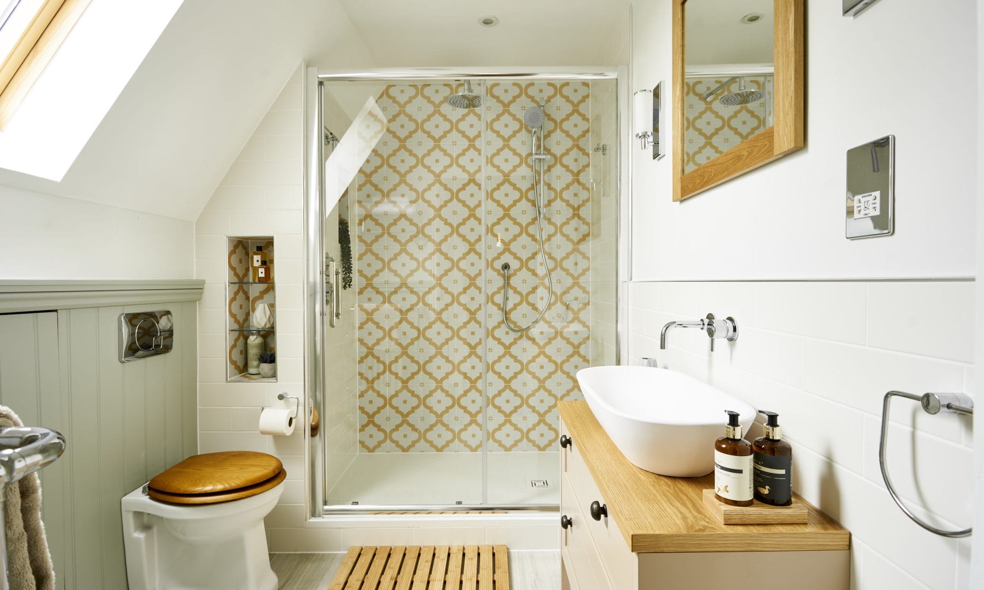 small attic bathroom