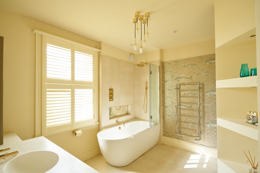 Neutral Colour Contemporary Bathroom