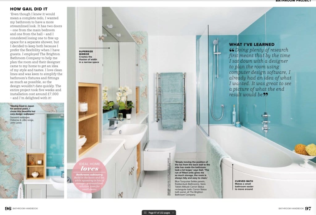 The Brighton Bathroom Company Ideal Home Bathroom Handbook Feature April 2023