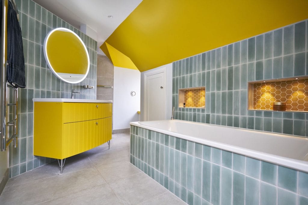 colourful bathroom design